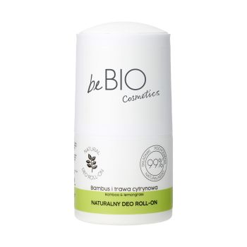 BEBIO BAMBOO & LEMONGRASS NATURAL rutulinis dezodorantas, 50 ml