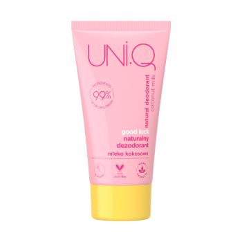 UNI.Q GOOD LUCK MLEKO KOKOSOWE dezodorantas želė, 50 ml