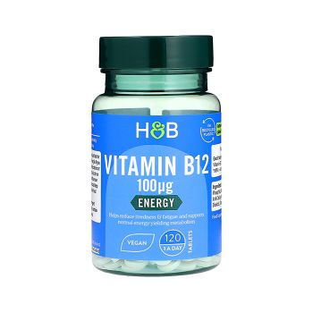 H&B vitaminas B12 100 µg, 120 tablečių