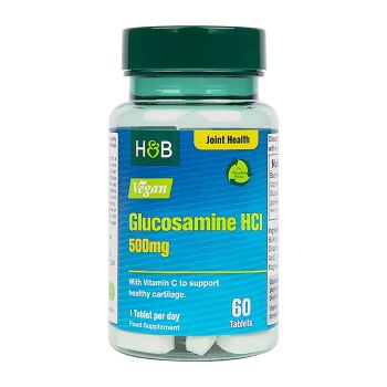 H&B gliukozaminas HCI 500 mg sąnariams, 60 tablečių