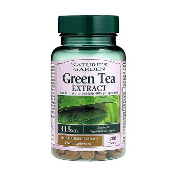 NATURE'S GARDEN žalioji arbata 315 mg, 200 tablečių