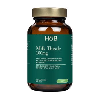 H&B pieno erškėtis 100 mg, 60 kapsulių