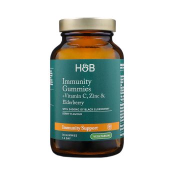 H&B šeivamedis imunitetui su vitaminu C ir cinku, 30 guminukų