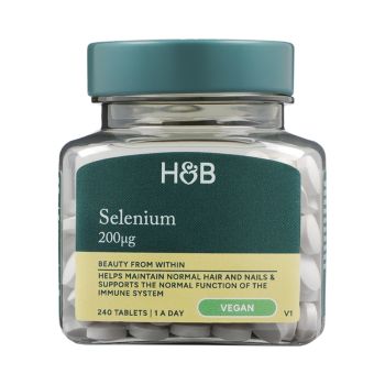 H&B selenas 200 µg, 240 tablečių