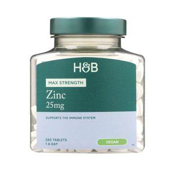 H&B HIGH STRENGTH cinkas 25 mg, 240 tablečių