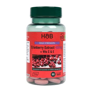 H&B HIGH STRENGTH spanguolių ekstraktas, 90 tablečių