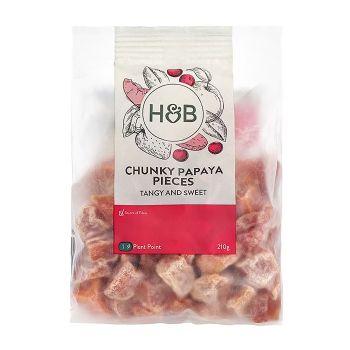 HOLLAND & BARRETT stambūs papajos gabaliukai, 210 g