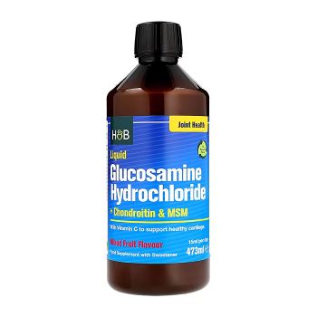 H&B gliukozamino hidrochloridas, skystis, 473 ml