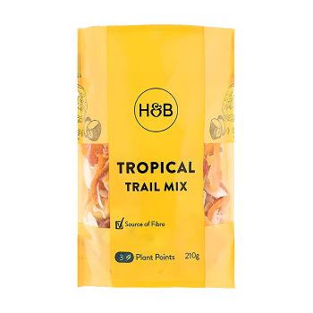 HOLLAND & BARRETT TROPICAL TRAIL MIX džiovintų vaisių mišinys, 210 g