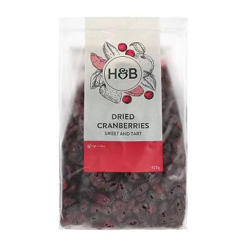 HOLLAND & BARRETT džiovintos spanguolės, 420 g
