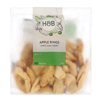 HOLLAND & BARRETT džiovintų obuolių žiedai, 210 g