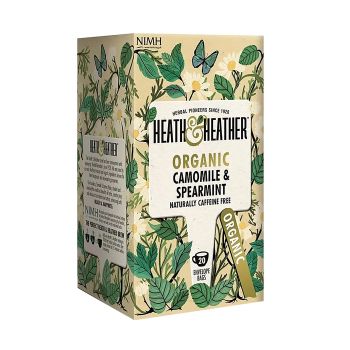 HEATH & HEATHER ORGANIC arbata su ekologiškomis ramunėlėmis ir mėtomis, 20 vnt.