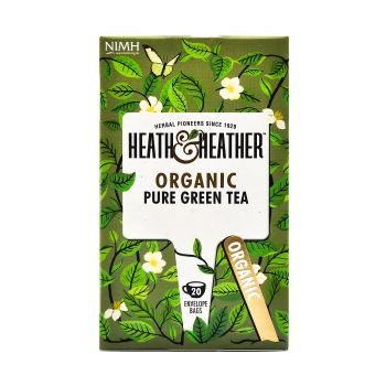 HEATH & HEATHER ORGANIC žalioji arbata, 20 vnt.
