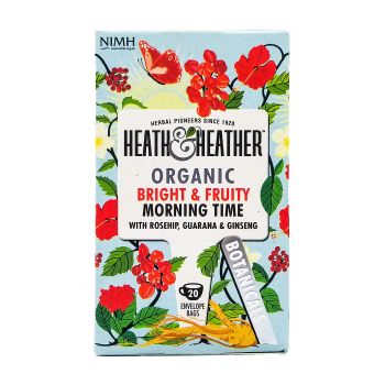 HEATH & HEATHER ORGANIC MORNING TIME švelniai vaisinė, ekologiška arbata, 20 vnt.
