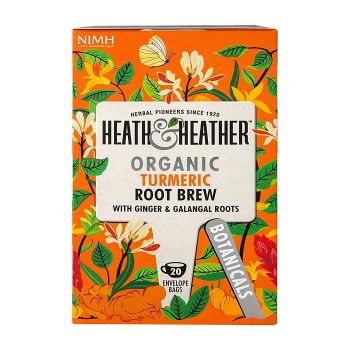 HEATH & HEATHER ORGANIC ciberžolės šaknų ekologiška arbata, 20 vnt.