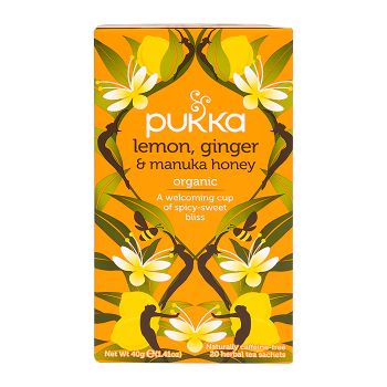 PUKKA LEMON GINGER & HONEY arbata, 20 vnt.
