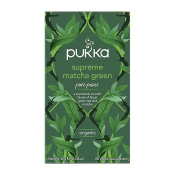 PUKKA SUPREME MATCHA GREEN arbata, 20 vnt.