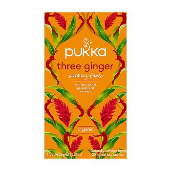 PUKKA THREE GINGER arbata, 20 vnt.