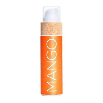 COCOSOLIS ORGANIC MANGO SUNTAN & BODY OIL veido ir kūno įdegio aliejus, 110 ml