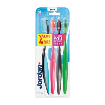 JORDAN ULTIMATE YOU SOFT dantų šepetėliai (4 vnt.)