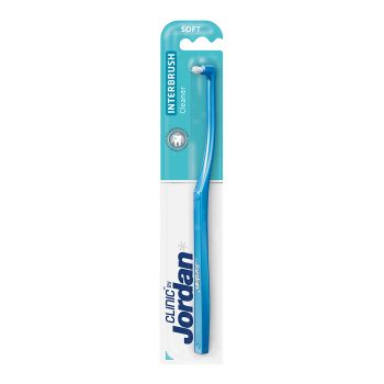 JORDAN CLINIC INTERBRUSH CLEANER SOFT ortodontinių plokštelių šepetėlis