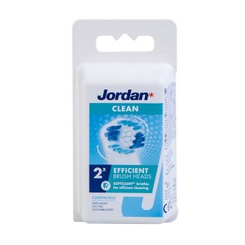 JORDAN GREEN CLEAN elektrinio dantų šepetėlio galvutės (2 vnt.)