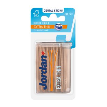 JORDAN EXTRA THIN dantų krapštukai (105 vnt.)