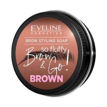 EVELINE BROW & GO BROWN antakių formavimo muilas, 25 g
