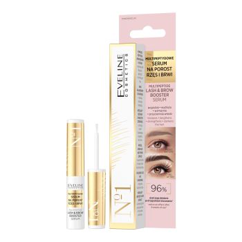 EVELINE MULTIPEPTIDE BOOSTER blakstienų ir antakių serumas, 4 ml