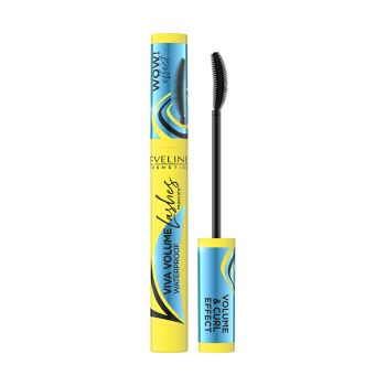 EVELINE VIVA VOLUME WATERPROOF LASHES vandeniui atsparus blakstienų tušas, 10 ml