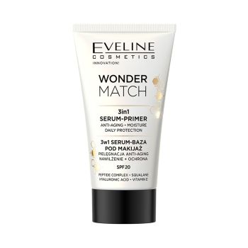 EVELINE WONDER MATCH 3IN1 SPF20 serumas-makiažo pagrindas, 30 ml