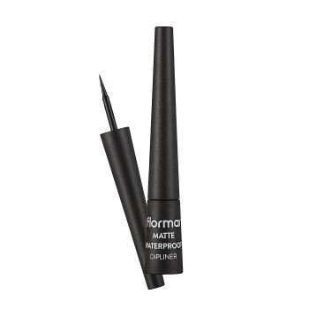 FLORMAR MATTE WATERPROOF DIPLINER akių kontūro skystis su plunksnele, 2,5 ml