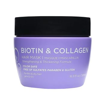 LUSETA BIOTIN & COLLAGEN plaukų kaukė, 500 ml