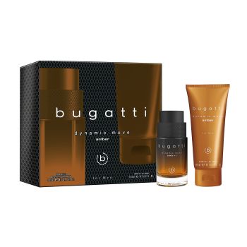 BUGATTI DYNAMIC MOVE AMBER vyrų kosmetikos rinkinys