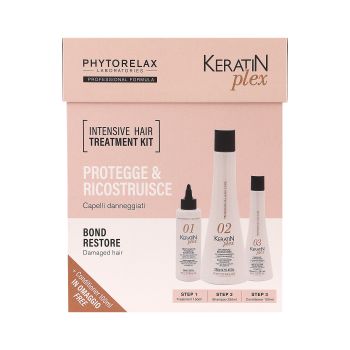 PHYTORELAX KERATIN PLEX plaukų priežiūros rinkinys