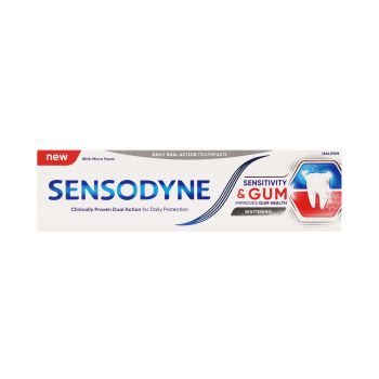 SENSODYNE SENSITIVITY & GUM WHITENING dantų pasta, 75 ml