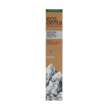 ECODENTA CERTIFIED ORGANIC SENSITIVE dantų pasta, 75 ml