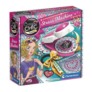 CLEMENTONI CRAZY CHIC FASHION STRASS MACHINE kūrybinis rinkinys