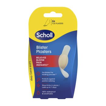 SCHOLL BLISTER PLASTERS pėdų pirštų pūslių pleistrai (6 vnt.)