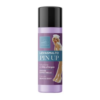LADY VENEZIA LEVASMALTO PIN UP VITAMINE & OLIO D'ARGAN nagų lako valiklis, 125 ml