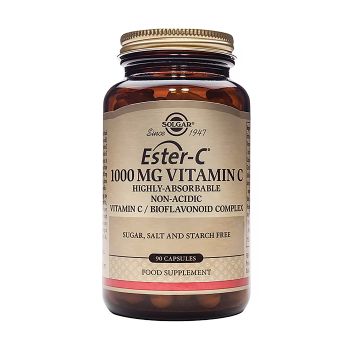 SOLGAR vitamino C esteris 1000 mg, 90 kapsulių