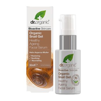 DR.ORGANIC SNAIL GEL HEALTHY AGEING veido serumas, 30 ml