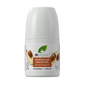DR.ORGANIC MOROCCAN ARGAN OIL rutulinis dezodorantas, 50 ml