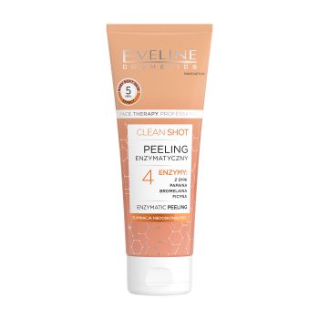 EVELINE CLEAN SHOT ENZYMATIC veido šveitiklis, 75 ml