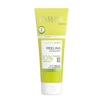 EVELINE CLEAN SHOT ACID veido šveitiklis, 75 ml