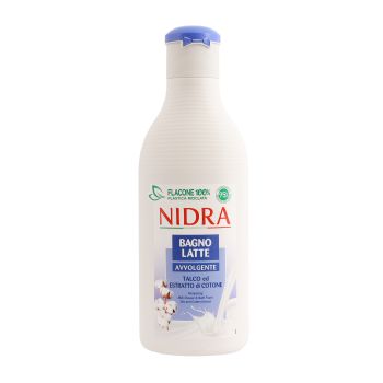 NIDRA PAMPERING TALC & COTTON EXTRACT dušo ir vonios putos, 750 ml
