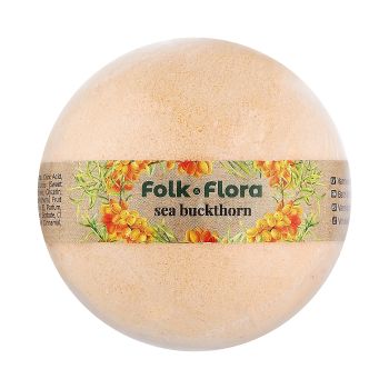 FOLK & FLORA SEA BUCKTHORN vonios burbulas, 130 g