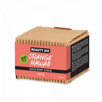 BEAUTY JAR ORANGE HAWAII kietasis kūno šveitiklis, 100 g