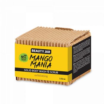 BEAUTY JAR MANGO MANIA kietasis kūno prausiklis ir šveitiklis, 100 g