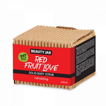 BEAUTY JAR RED FRUIT LOVE kietasis kūno šveitiklis, 100 g